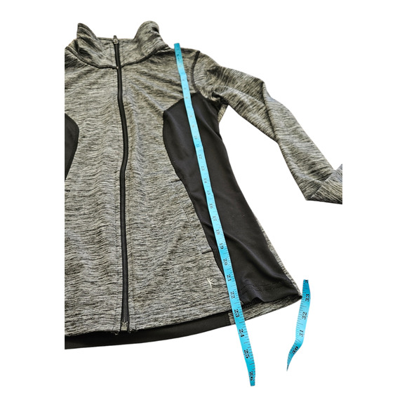 Danskin Small Gray and Black Long Sleeve Zip Closure Jacket - Picture 6 of 7